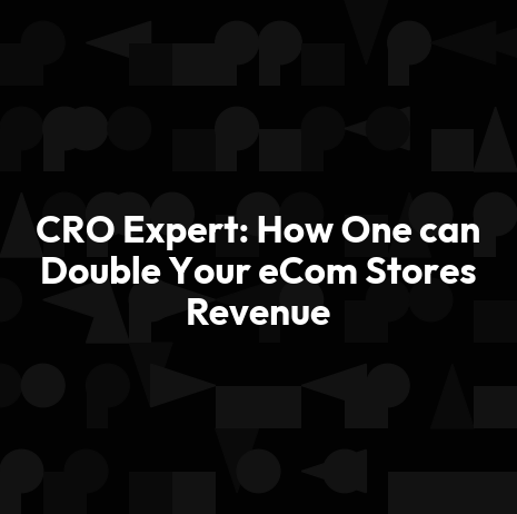 CRO Expert: How One can Double Your eCom Stores Revenue